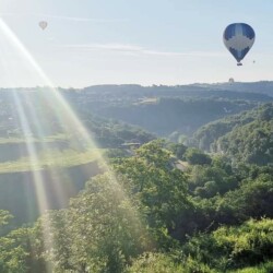 L'Ardèche et Annonay depuis le ciel.