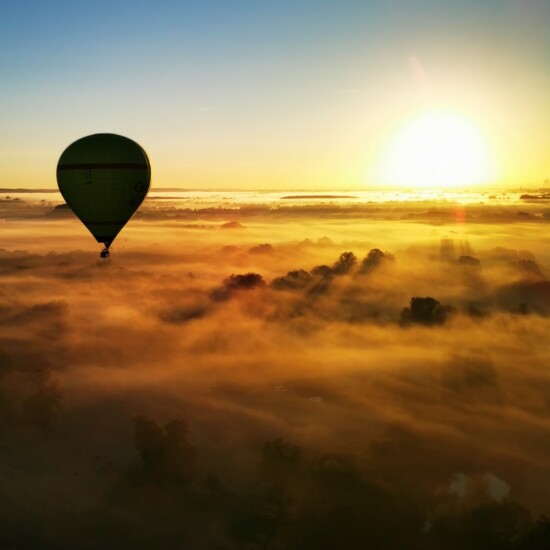 Vol montgolfière VIP sur Chinon et les châteaux de la Loire.
