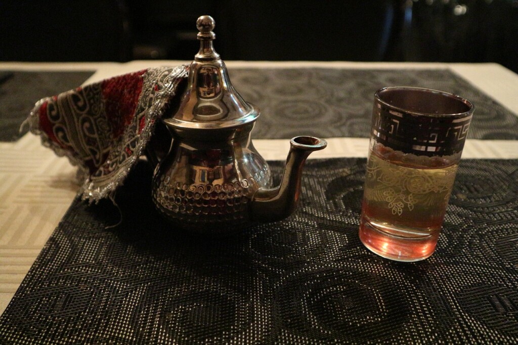 Thé traditionnel marocain.
