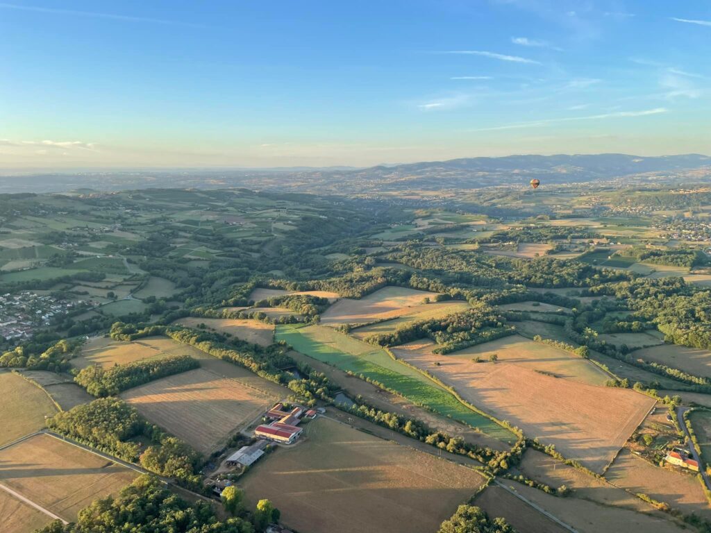 Paysage du beaujolais en auvergne