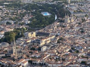 Ville de niort du ciel.