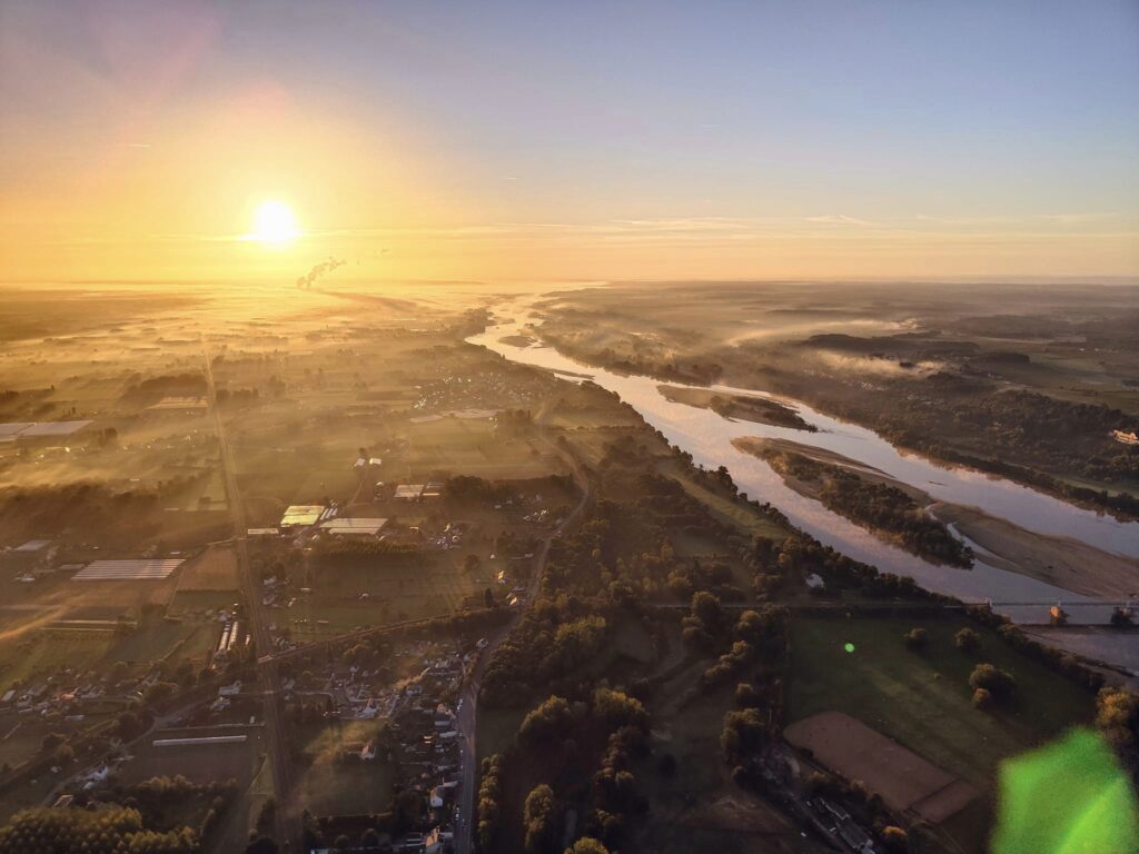 Vol au dessus de la loire.