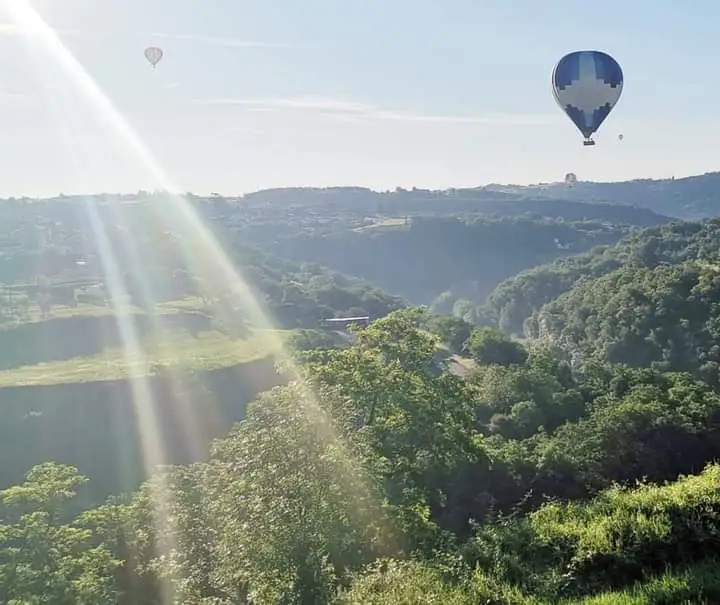 Vue de la campagne autour d'Annonay.