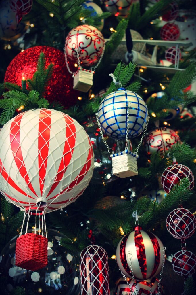 Coffret cadeau montgolfière Noel
