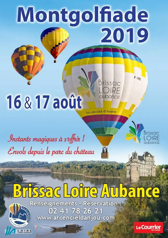 affiche de la manifestation de montgolfières en anjou
