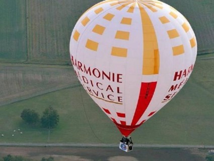 présentation du ballon publicitaire harmonie médical service poitiers saint benois
