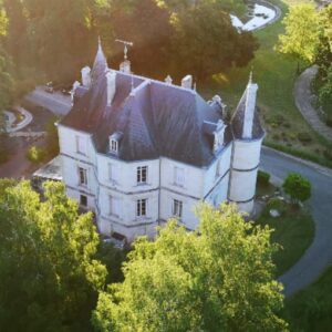 Richelieu touraine montgolfiere en cadeau pour une personne au dessus du parc du cardinal.