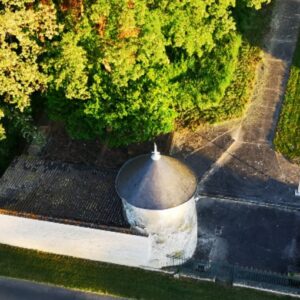 Richelieu vu du ciel en montgolfiere de touraine air.