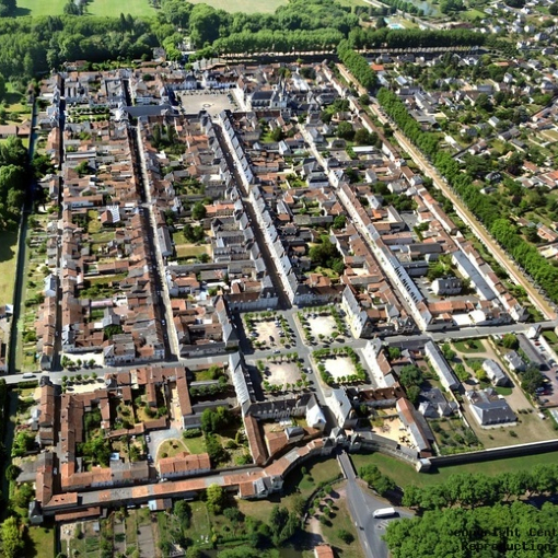 ville de richelieu vue du ciel