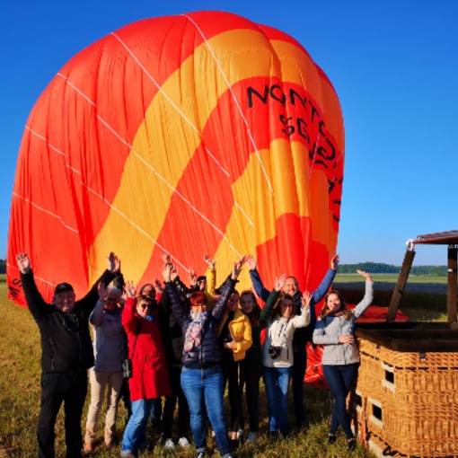 séminaire d'entreprise en fin de vol en ballon