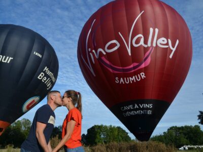 Vol en montgolfière en nacelle privée VIP en Haut Poitou - Envol de la Vienne entre Loudun Châtellerault et Poitiers (86)