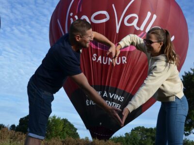 Vol en montgolfière en nacelle privée VIP à Saumur et sur les Châteaux de la Loire - Maine et Loire (49)