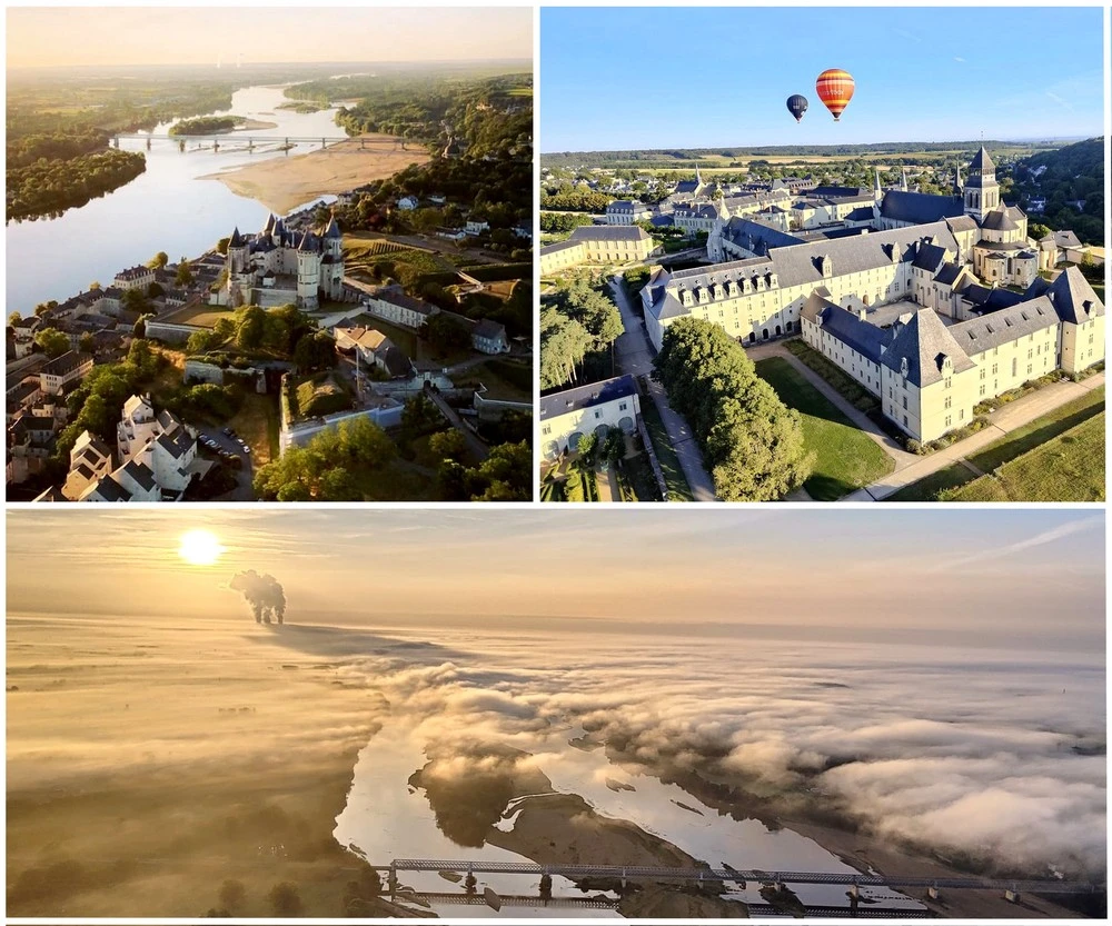 Vol en montgolfière sur Saumur et les Châteaux de la Loire