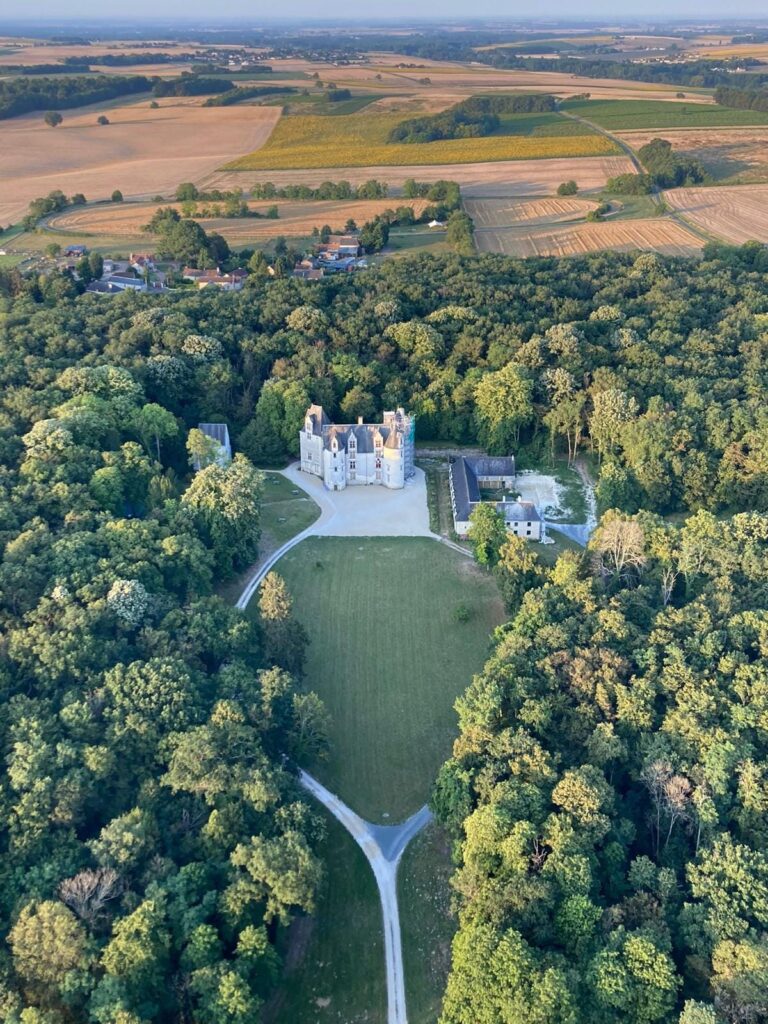 Vue sur le château de la ville de Chinon
