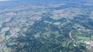 Marais poitevin vu du ciel